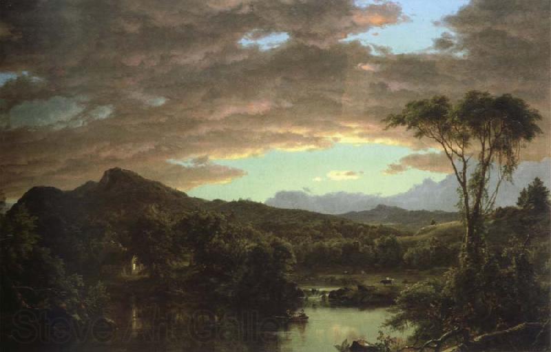 Frederic Edwin Church a country home Spain oil painting art
